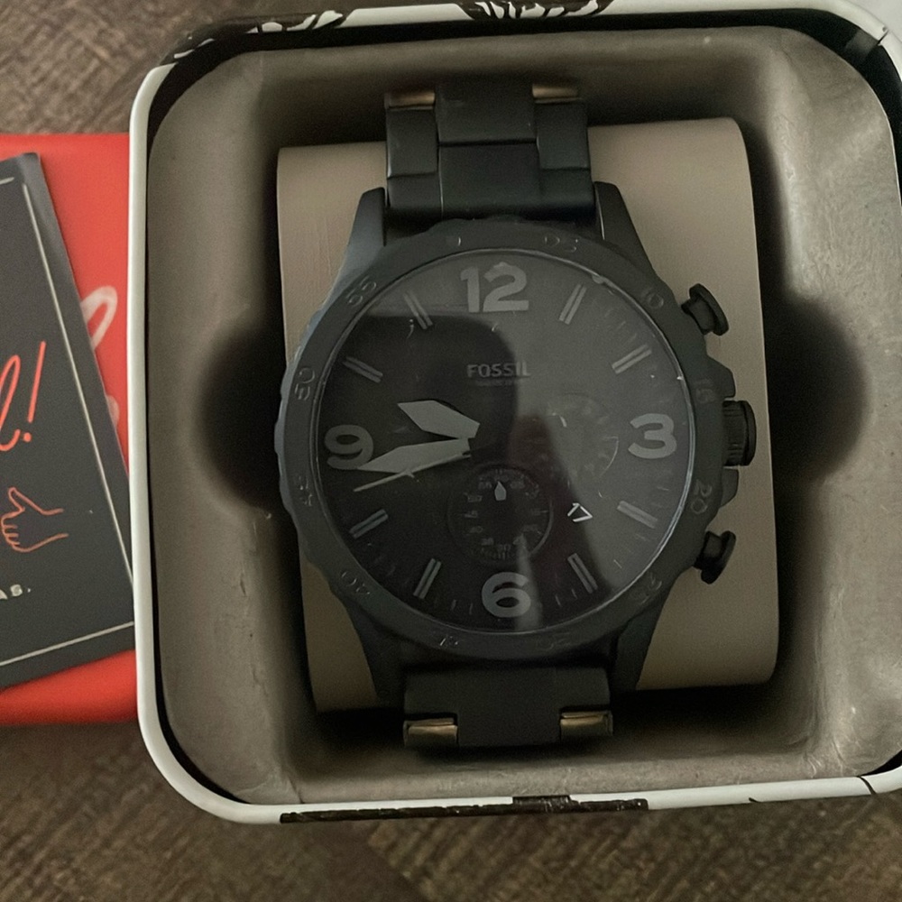 Brand New Black Fossil Watch